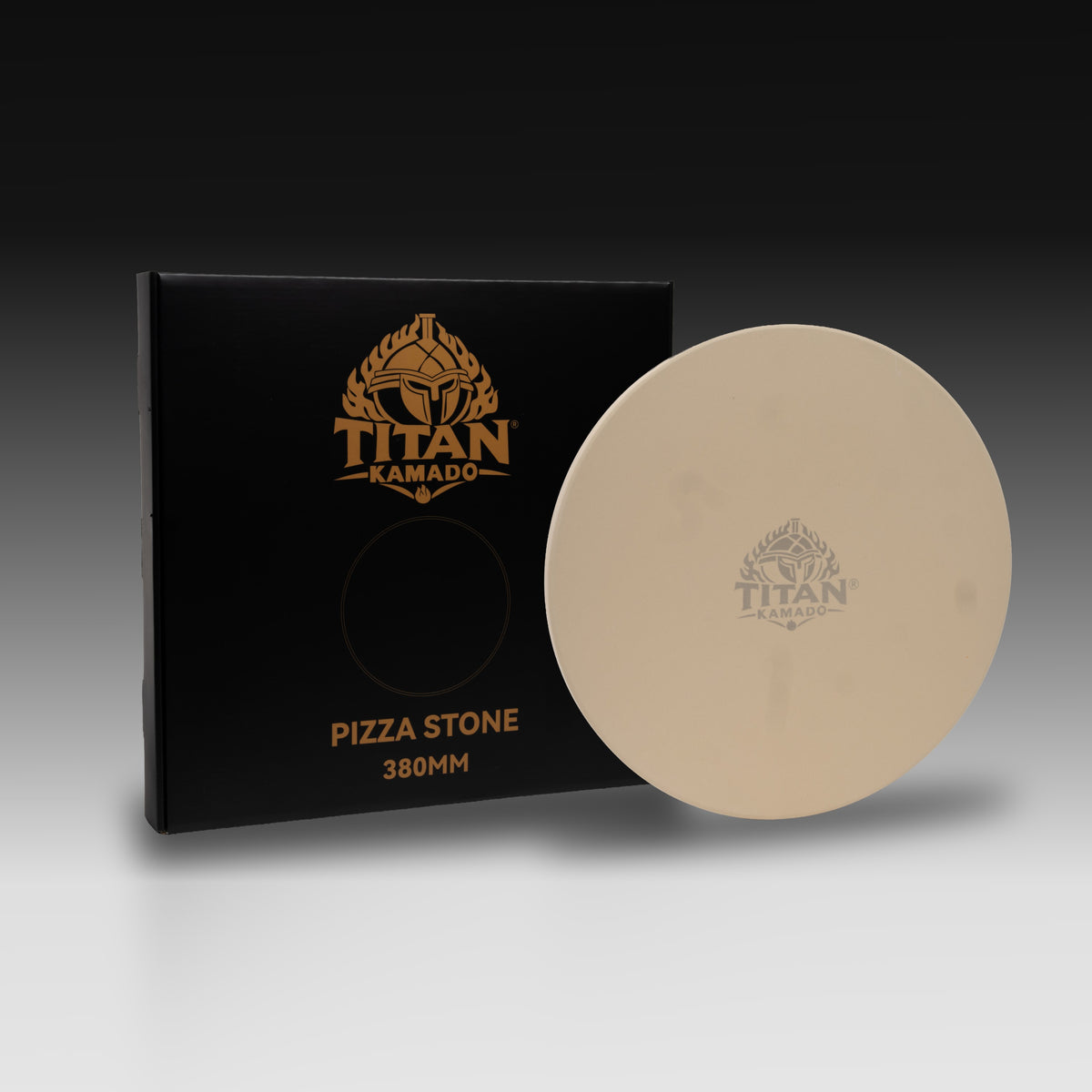 Titan Kamado Pizzasteen 38 cm – Voor 24 inch Kamado
