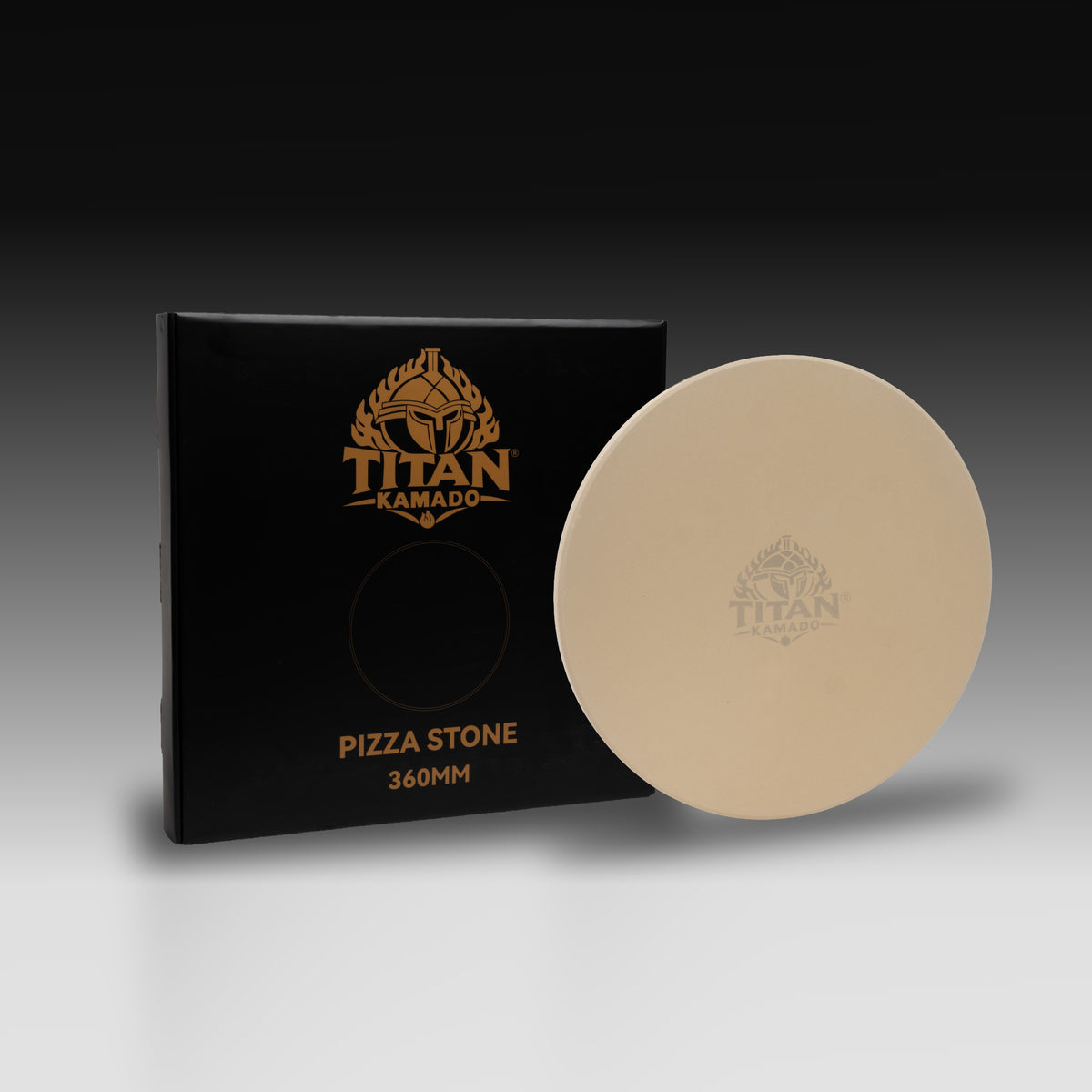 Titan Kamado Pizzasteen 36 cm – Voor 22 inch Kamado
