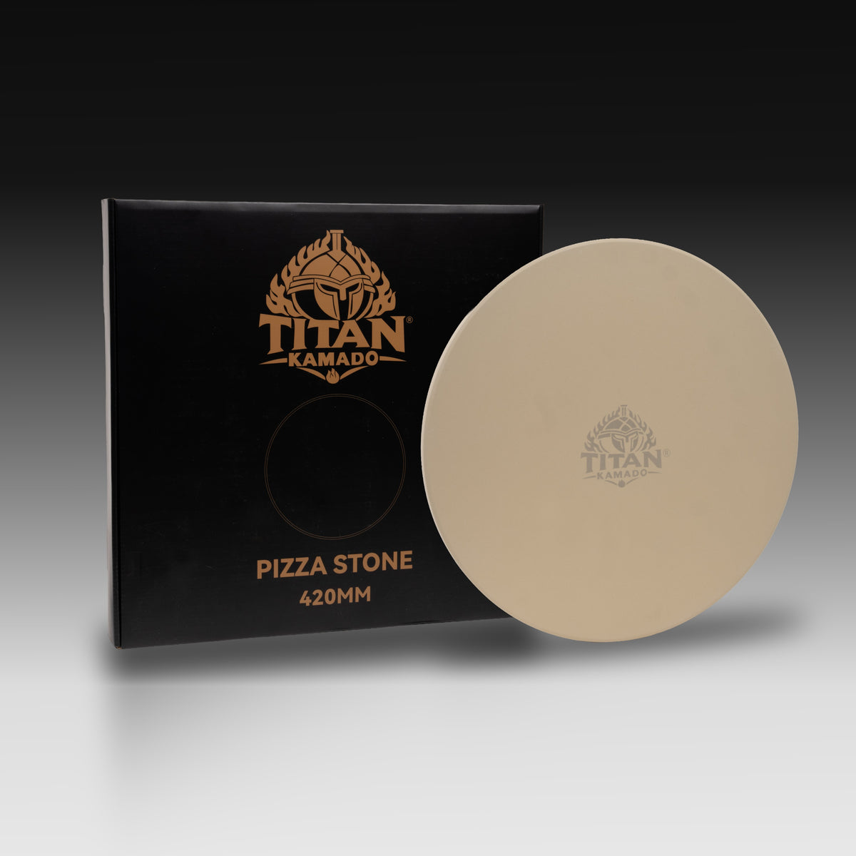 Titan Kamado Pizzasteen 42 cm – Voor 27 inch Kamado